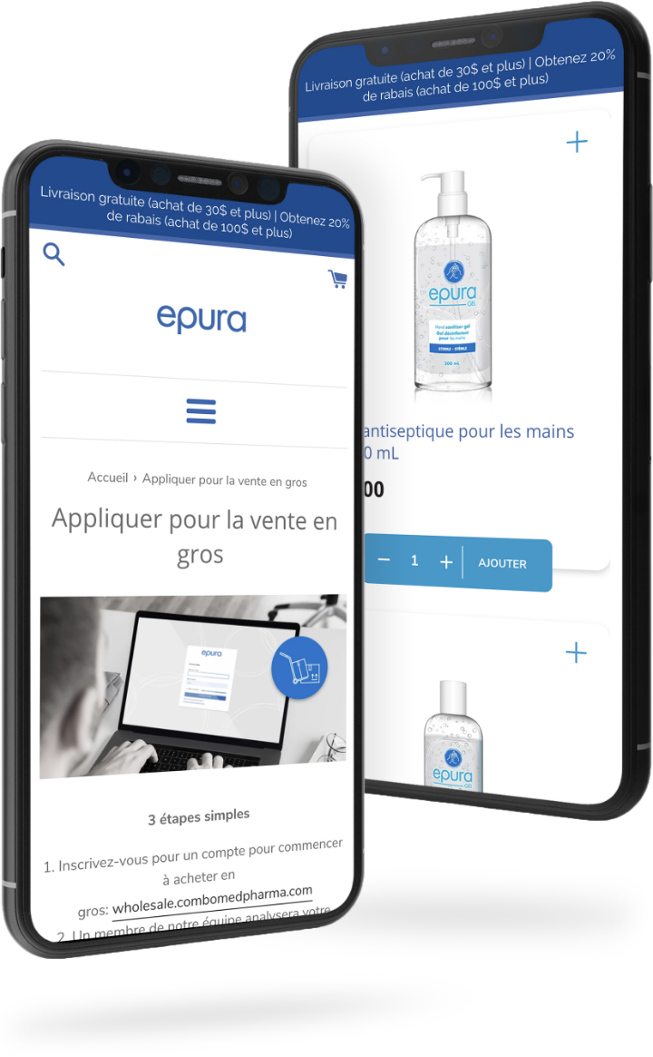 Epura iphone website