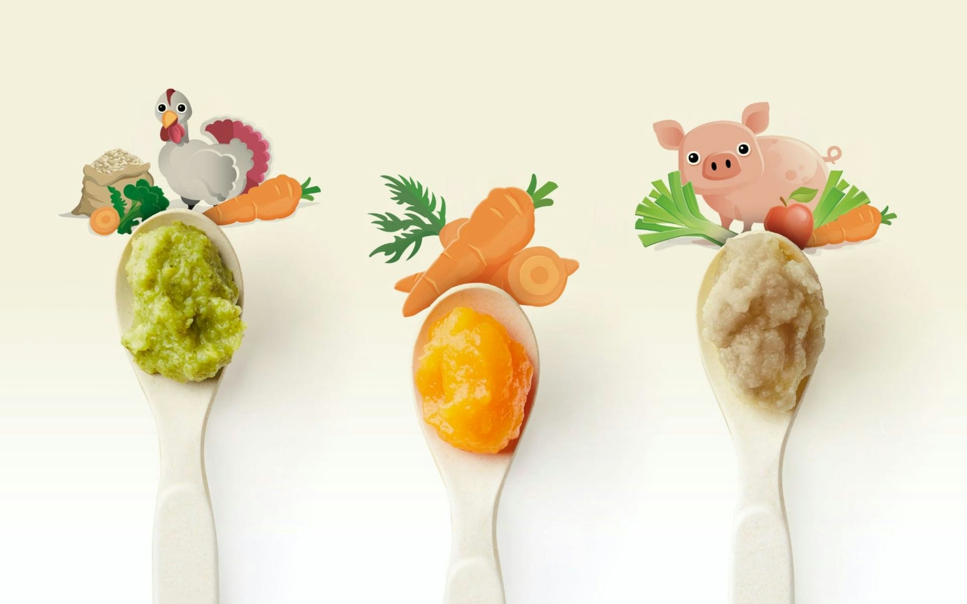 Mere poule spoons with product