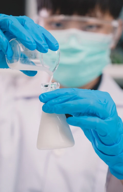 Dairy research in a lab