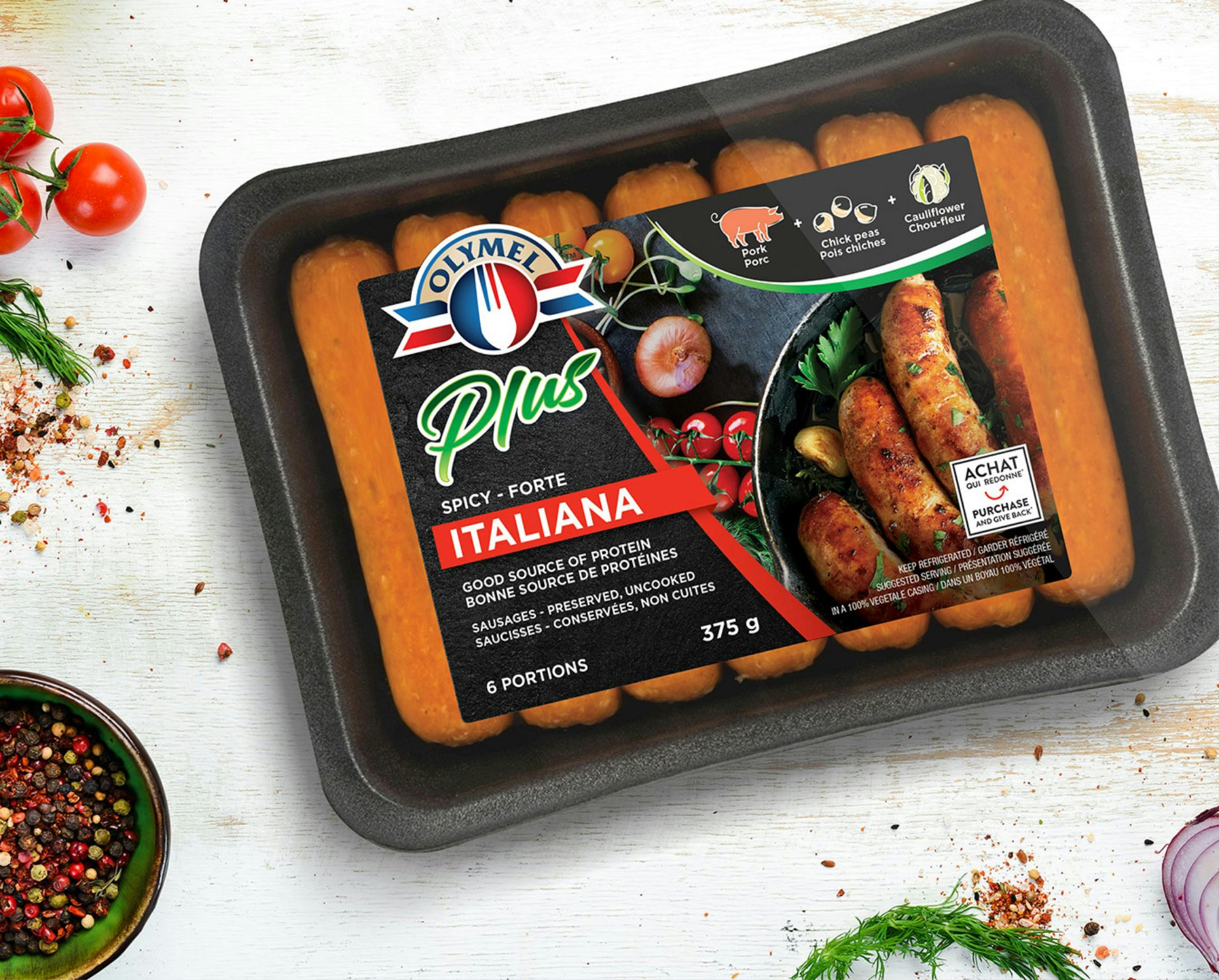 Olymel sausage packaging